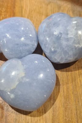 Blue Calcite Heart