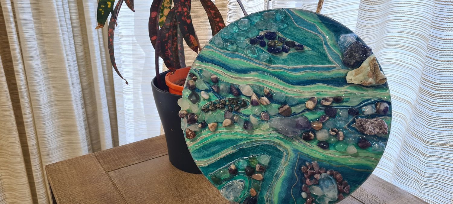 Spritual Pathway and Tranquility Crystal Art