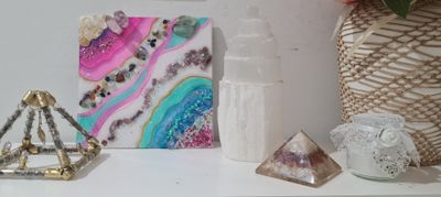 Self Love and Cleansing Crystal Art