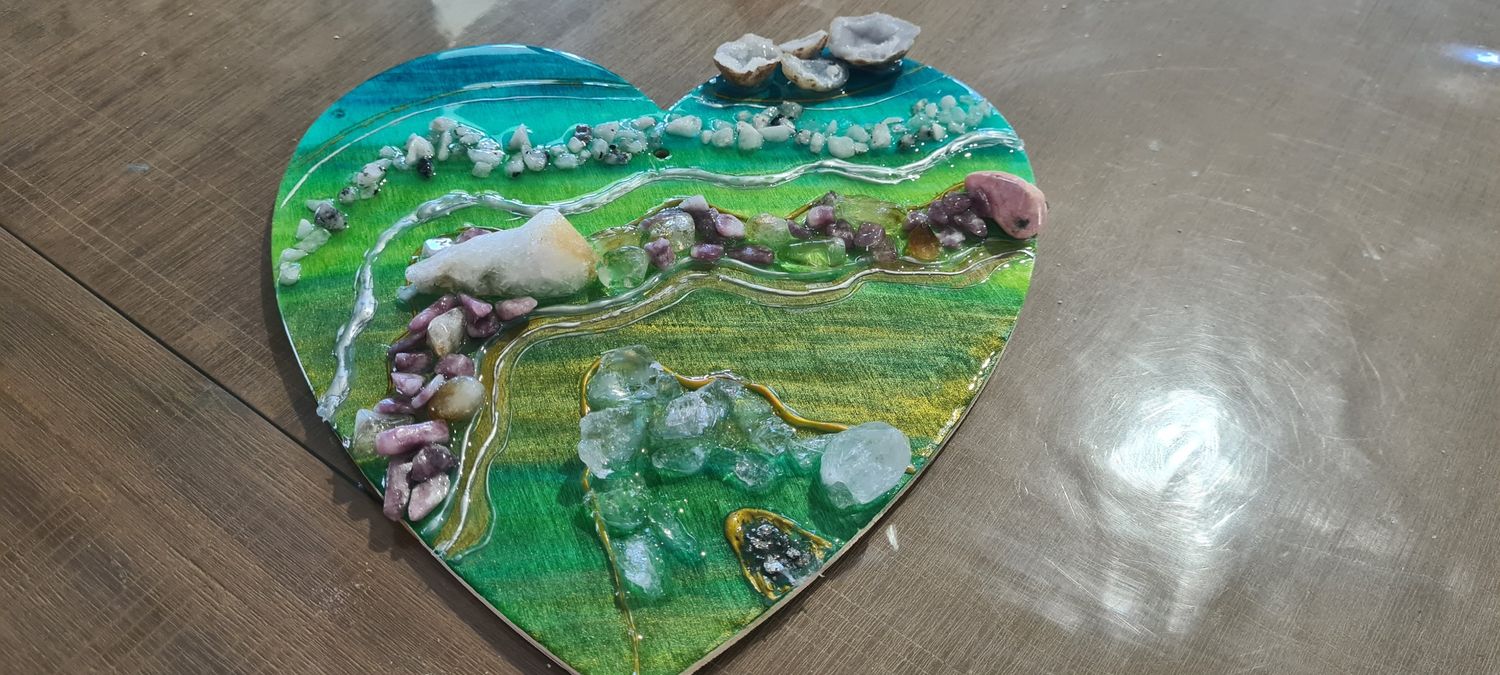Self Love Protection Crystal Art