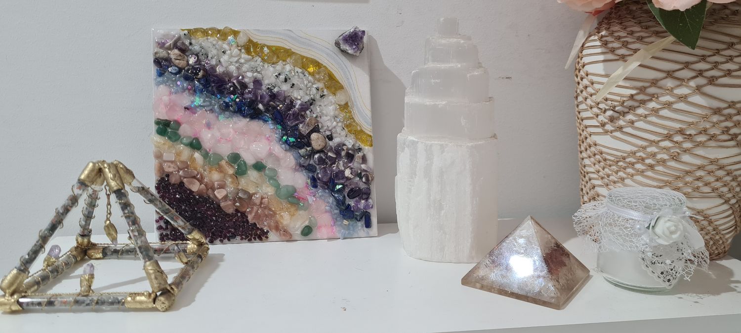 Crystal chakra grid