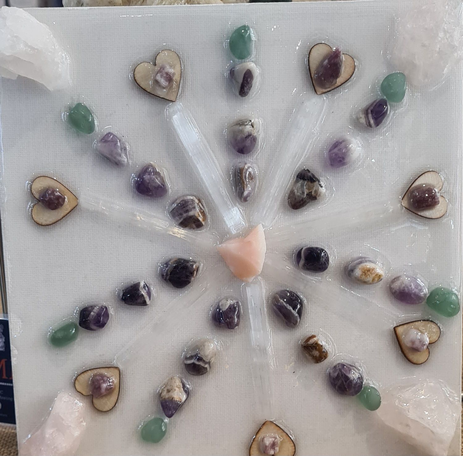 Crystal Nurture and self love grid