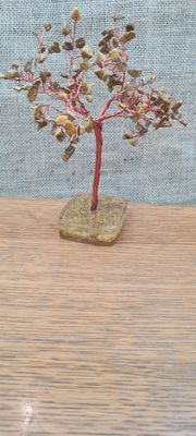 Jasper Tree with copper color wire