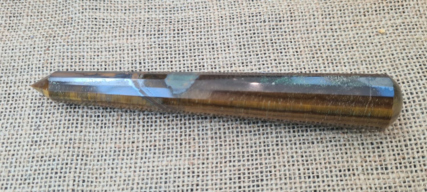 Tigereye Crystal Massager and Wand