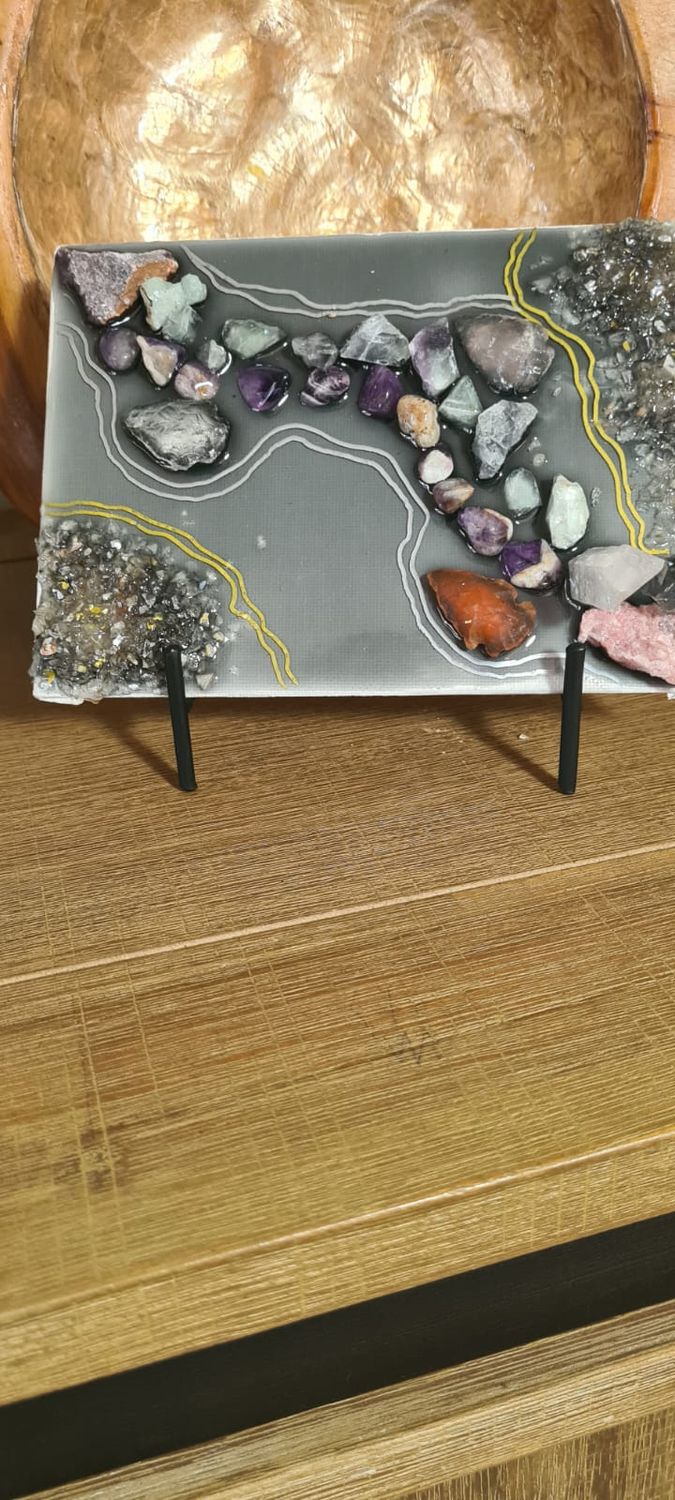 Crystal Grid Art - Protection and Energising Pathway