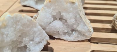 Quartz Geode Pair