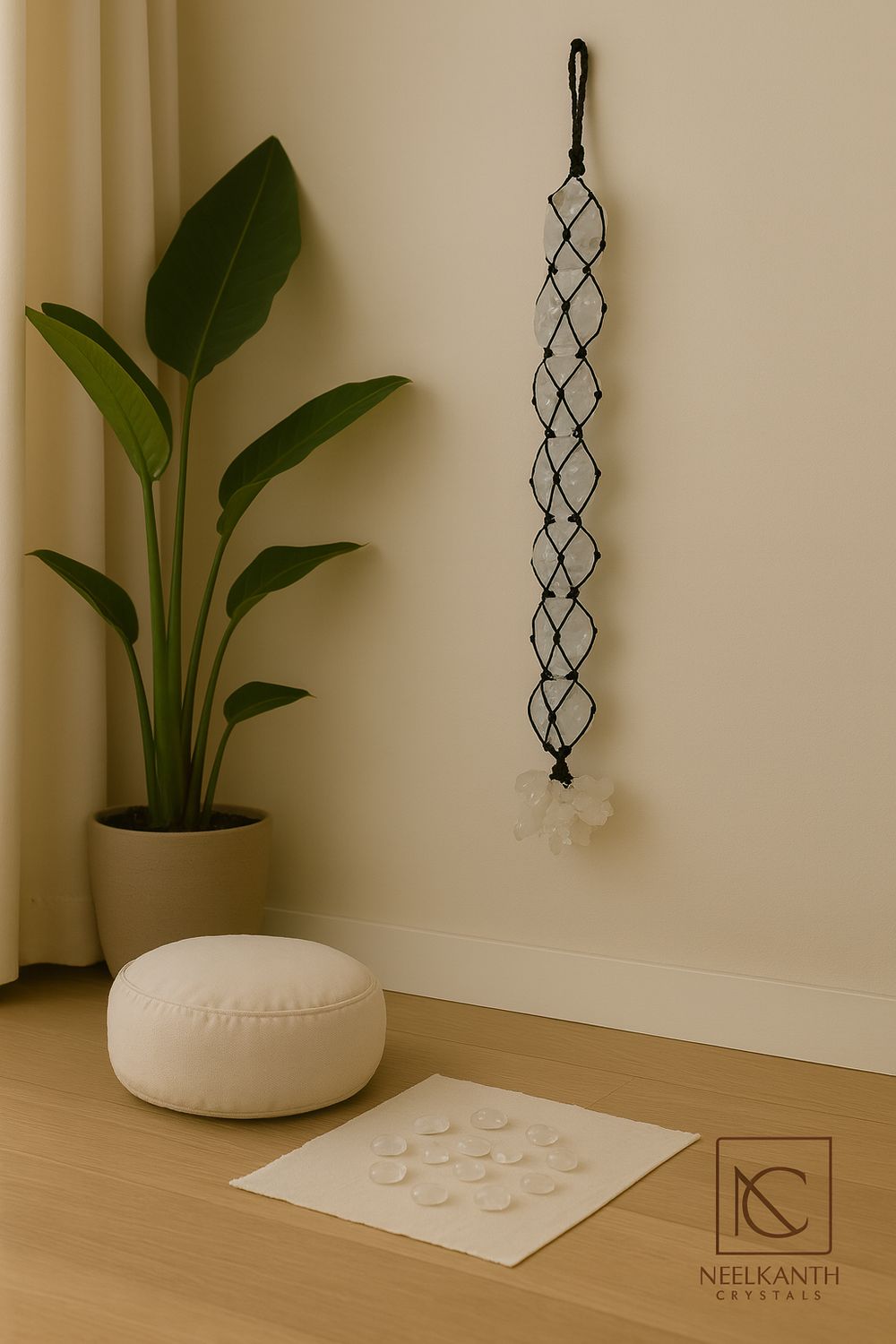 Clear Quartz chakra Hanging - Rough