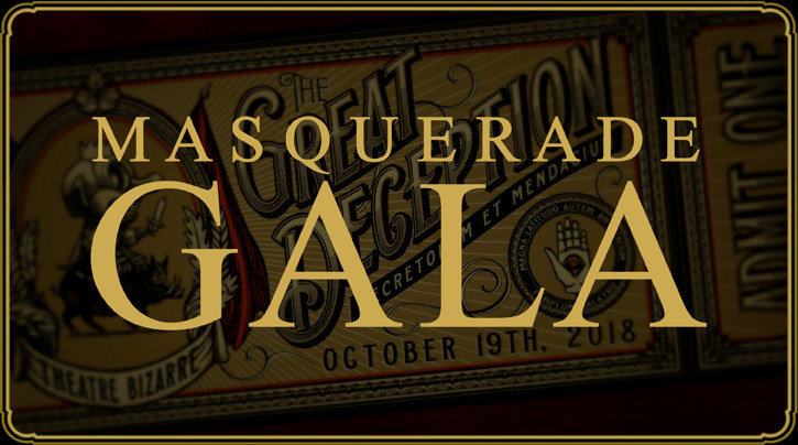 SOLD OUT - Ticket to The Masquerade Gala - October 18, 2019