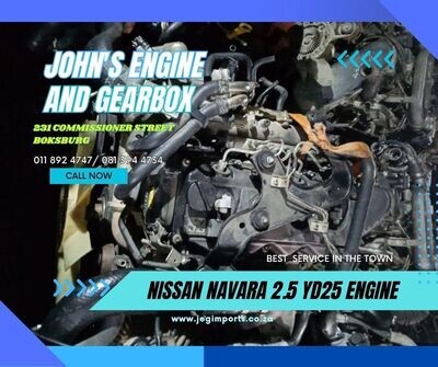 NISSAN NAVARA 2.5 YD25 IMPORT ENGINE