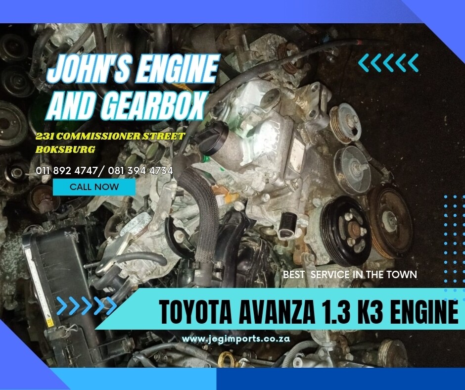 TOYOTA AVANZA 1.3 K3 ENGINE