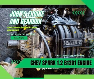 Chev Spark 1.2 B12D1 local Engine