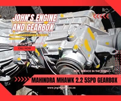 Mahindra Mhawk 2.2 5SPD local gearbox