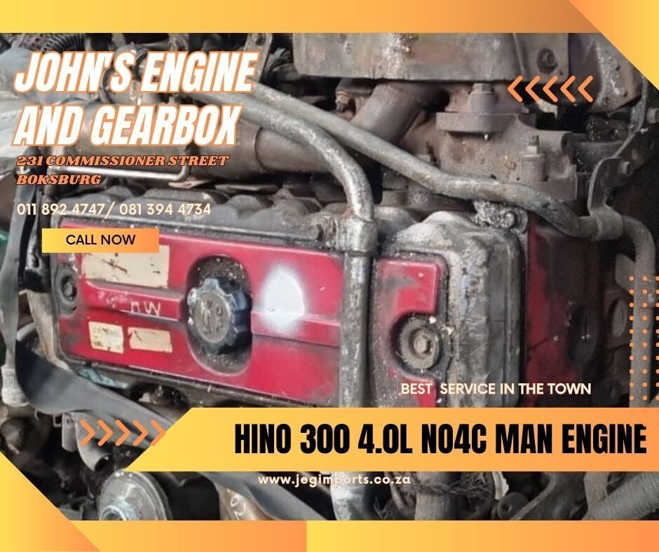 HINO 300 4.0L NO4C MANUAL ENGINE