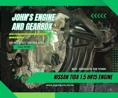NISSAN TIDA 1.5 HR15 ENGINE