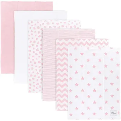 Cotton Burp Cloths by Comfy Cubs – Pink Pattern