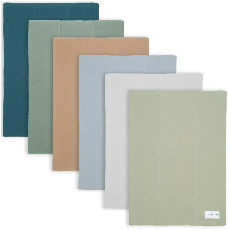 Cotton Burp Cloths by Comfy Cubs – Multi-Boy