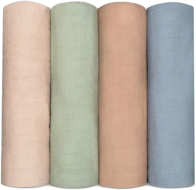 Comfy Cubs Muslin Swaddle Blankets (Pack of 4) – Pacific, Cedar, Sage, Blush