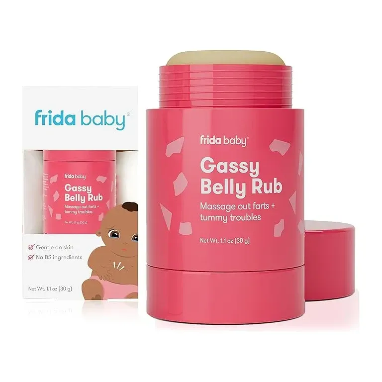 Frida Baby Gassy Belly Rub | Infant Gas Relief | Baby Gas Relief Rub for Belly Massages Made with Natural Oils