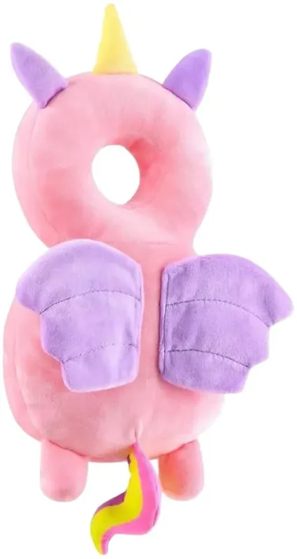 Toddler Baby Head Protection Cushion Backpack Wear- Pink Unicorn