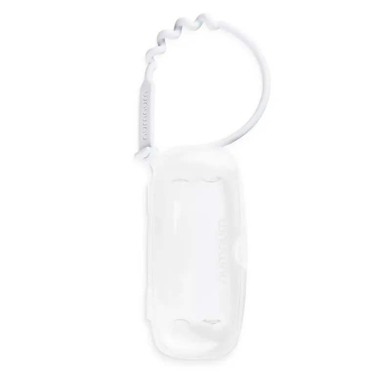 NumNum Pre-Spoon GOOtensils Travel Case with Silicone Tie – Clear (Case Only, Spoons Not Included)