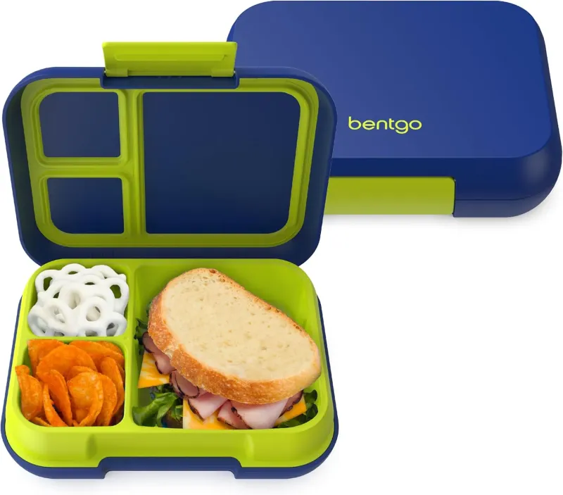 Bentgo Pop Lunch Box - Navy Blue/Chartreuse