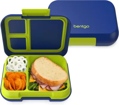 Bentgo Pop Lunch Box - Navy Blue/Chartreuse