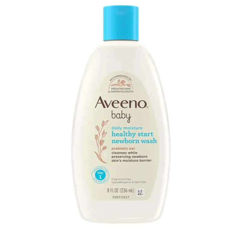 Aveeno Baby Healthy Start Nourishing Newborn Wash, with prebiotic Oat 236ml