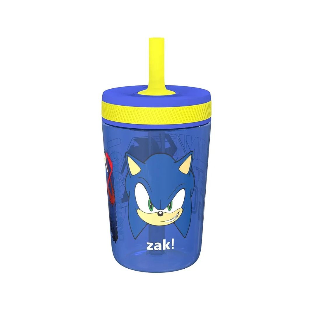Zak Designs Sonic the Hedgehog Kelso Toddler Cups For Travel or At Home, 15oz