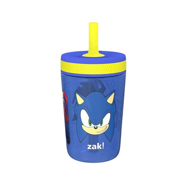 Zak Designs Sonic the Hedgehog Kelso Toddler Cups For Travel or At Home, 15oz