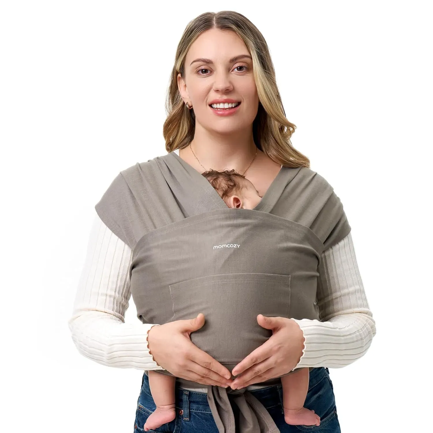 Easy to Wear Hands Free - Baby Wrap Carrier Dark Coffee