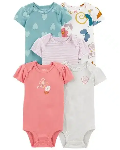Baby 5-Pack Short-Sleeve Bodysuits