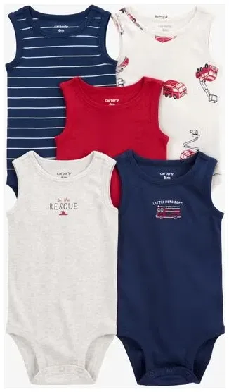 Baby 5-Pack Sleeveless Bodysuits