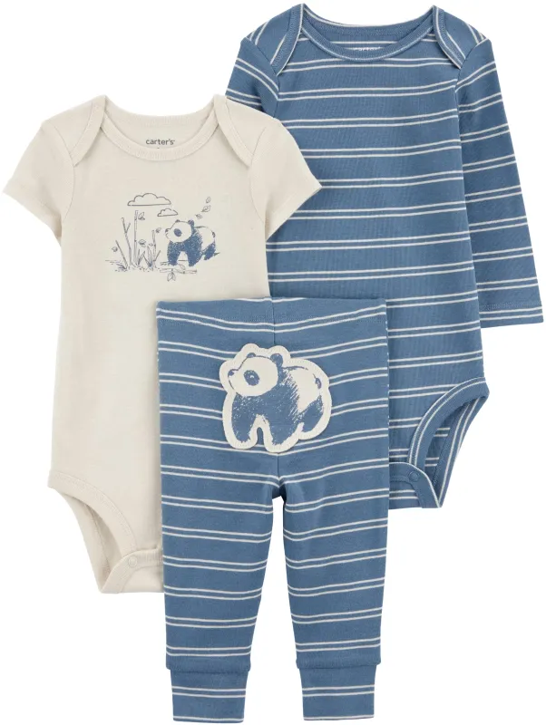 Baby 3-Piece Panda Little Outfit Set