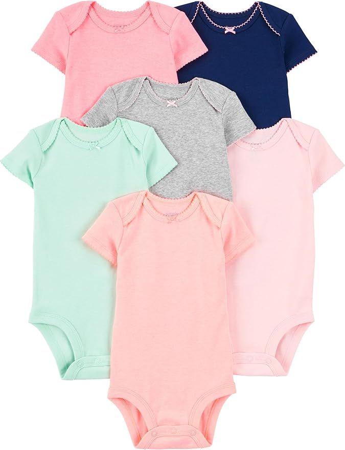 Simple Joys by Carter's baby-girls 6-pack Short-sleeve Bodysuit