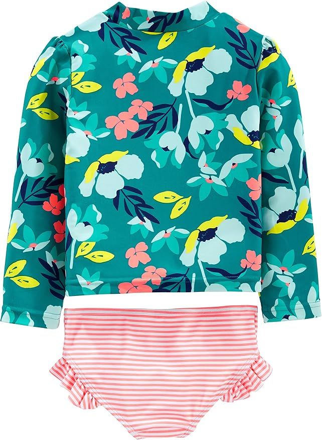 Simple Joys by Carter's Girls' Long Sleeve Swimsuit