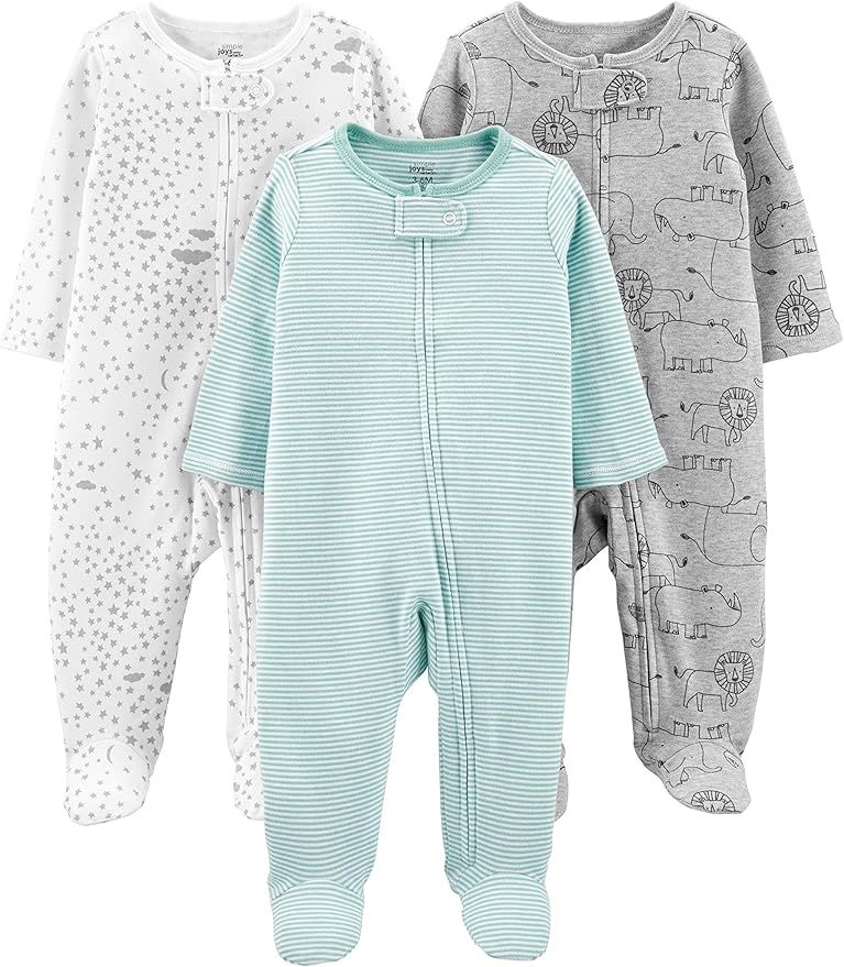 Simple Joys by Carter's Unisex Babies' Cotton Footed Sleep and Play