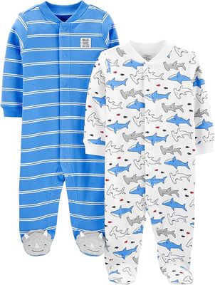 Simple Joys by Carter's baby-boys 2-way Zip Thermal Footed Sleep and Play