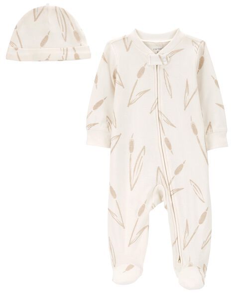 Baby 2-Piece Sleep &amp; Play Pajamas and Cap Set