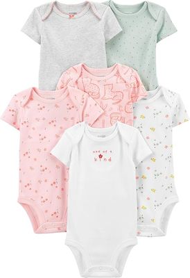 Simple Joys by Carter's Baby Girls' Short-Sleeve Bodysuit