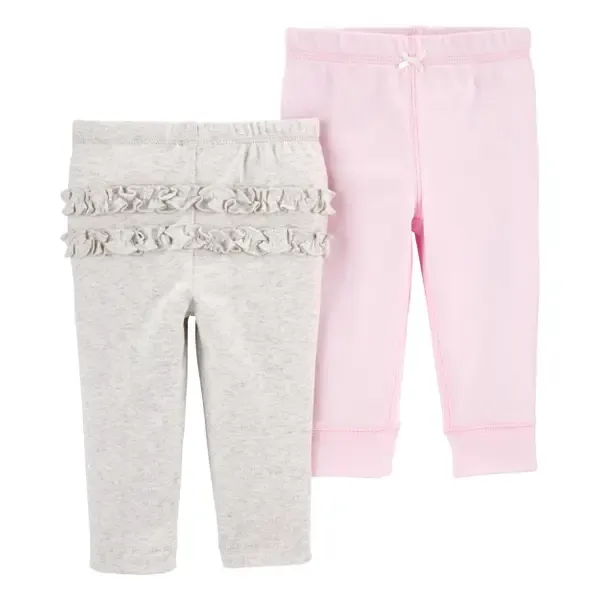 Carter's Infant Girl's 2-Pack Cotton Pants