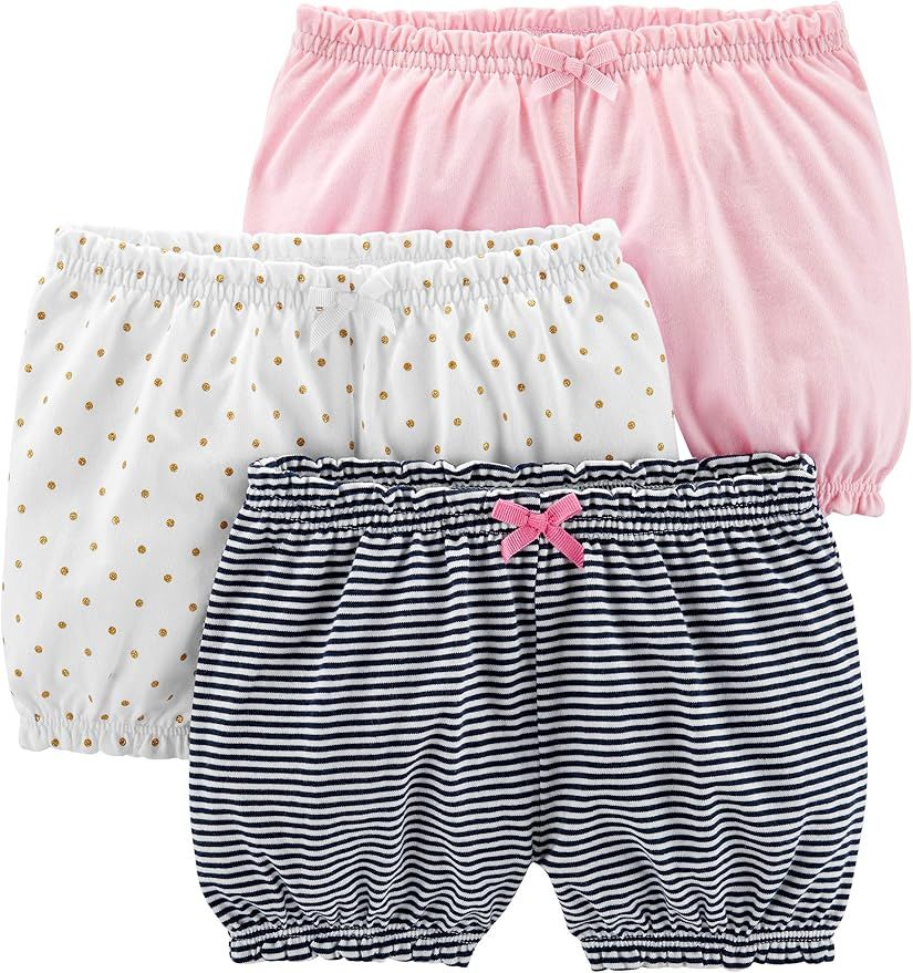 Simple Joys by Carter's Baby-Girls 3-Pack Bloomer ShortShorts