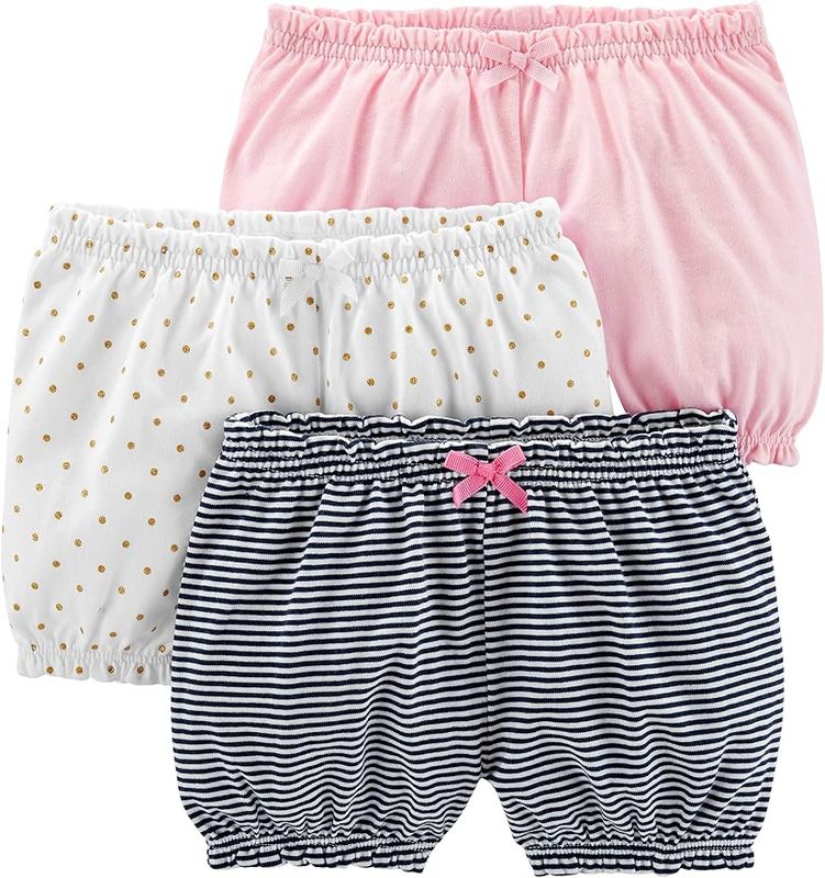 Simple Joys by Carter's Baby-Girls 3-Pack Bloomer ShortShorts