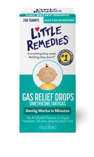 Little Remedies Newborn Gas Relief Drops, Relieves Discomfort from Gas, Baby Medicine with No Artificial Flavors or Dyes, Natural Berry Flavor, 1 Fl Oz