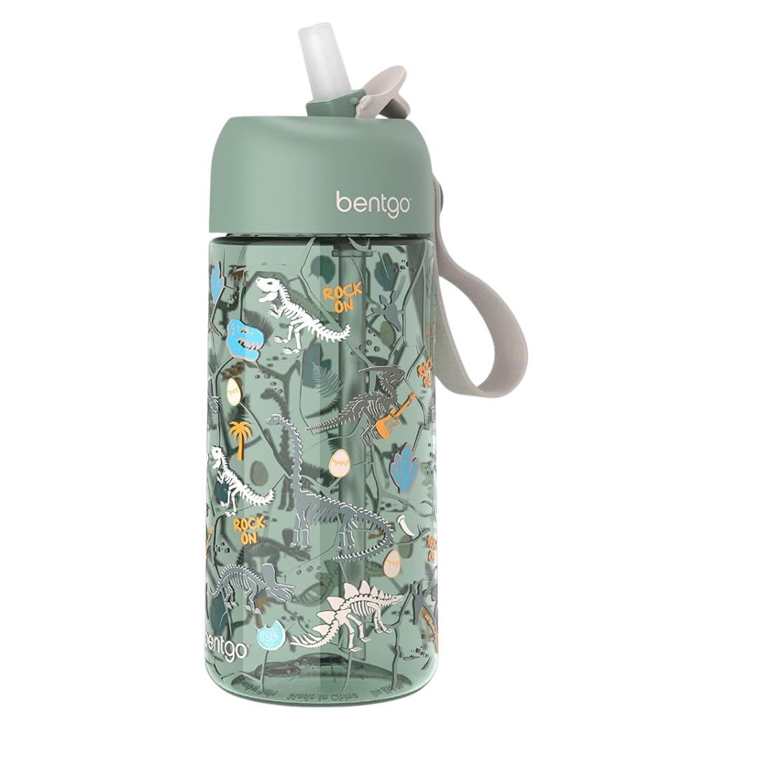 Bentgo Kids Water Bottle - Dino Fossils