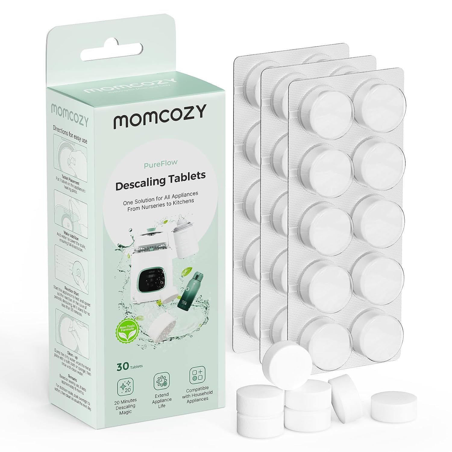 Momcozy Descaling Tablets - 30 Count