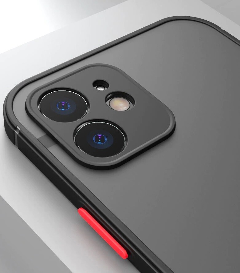 Coque mate ultra mince en silicone pour iPhone (12, SE, 11, XS, XR, X, 8, 7)