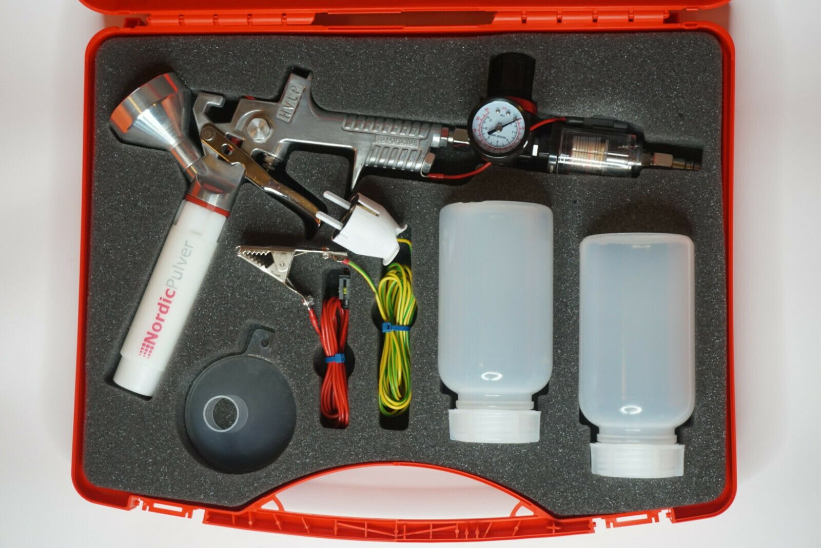 NordicPulver PRO+ powder coating gun in a case, Electrical plug: EU