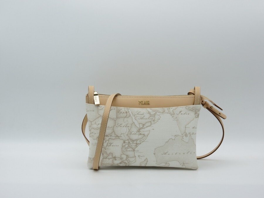 Alviero Martini Prima Classe   Geo White Tracollina Piccola