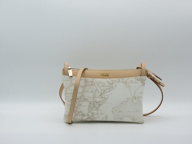 Alviero Martini Prima Classe   Geo White Tracollina Piccola