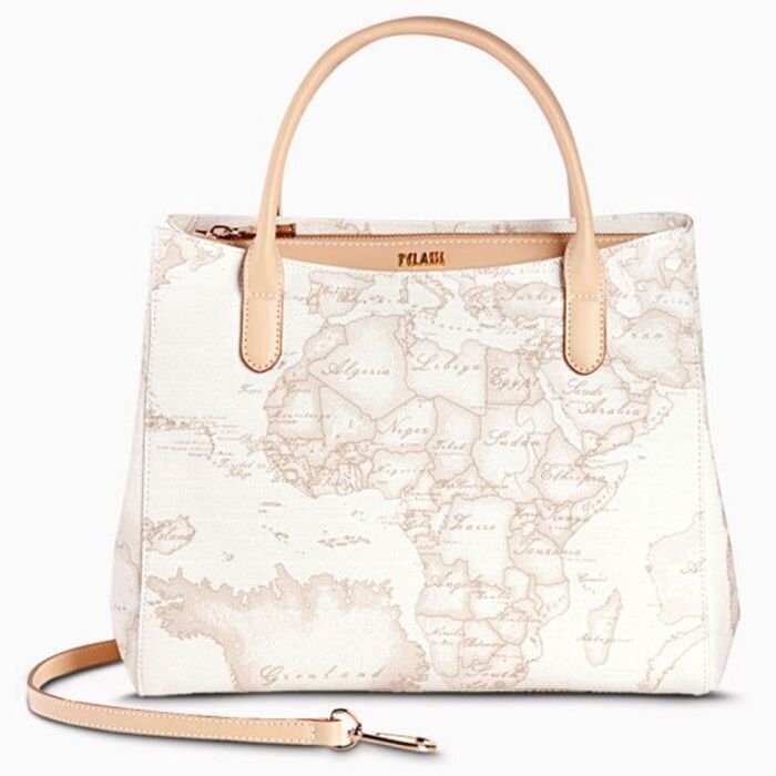 Alviero Martini Prima Classe  Geo White Borsa piccola a Mano con Tracolla
